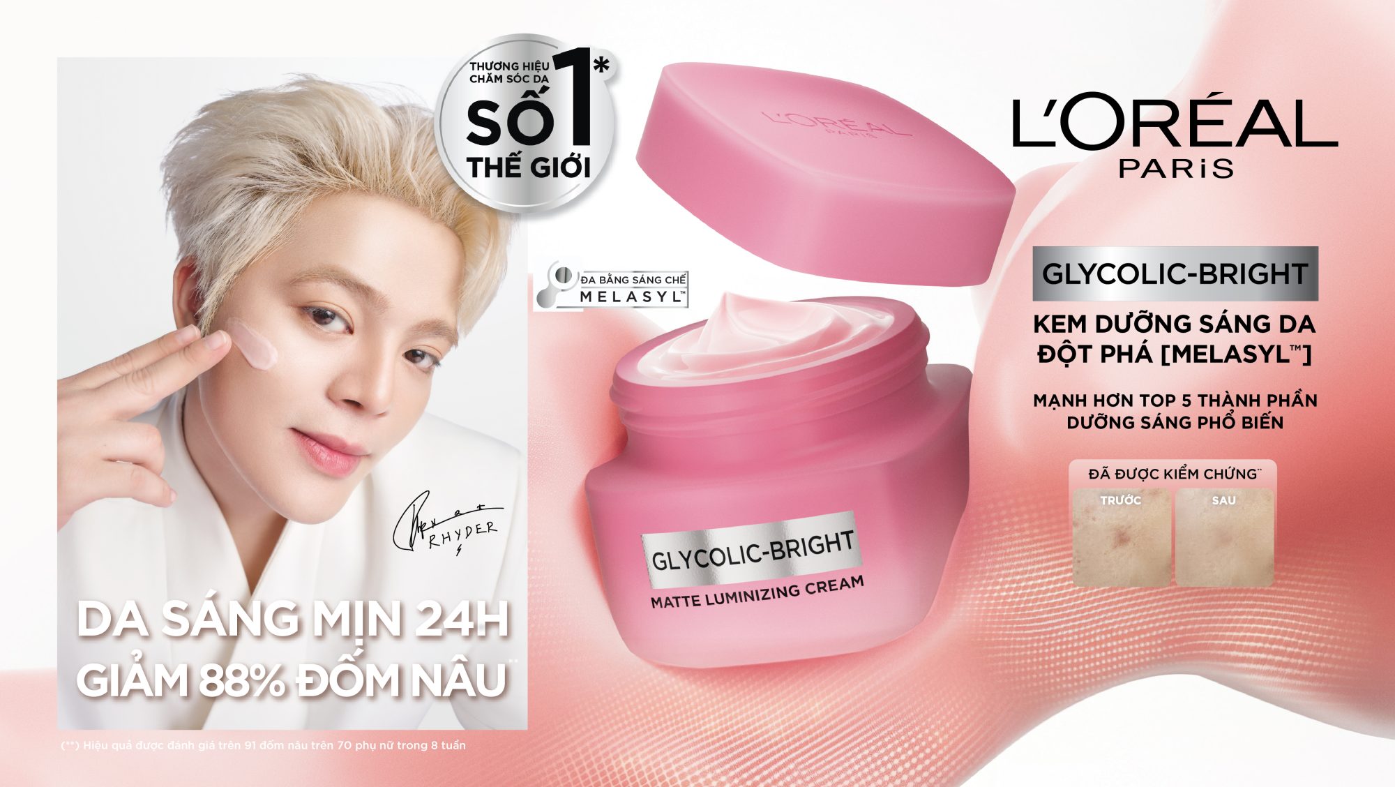 L'OREAL x RHYDER – ảnh quảng cáo do WAH! Studio thực hiện