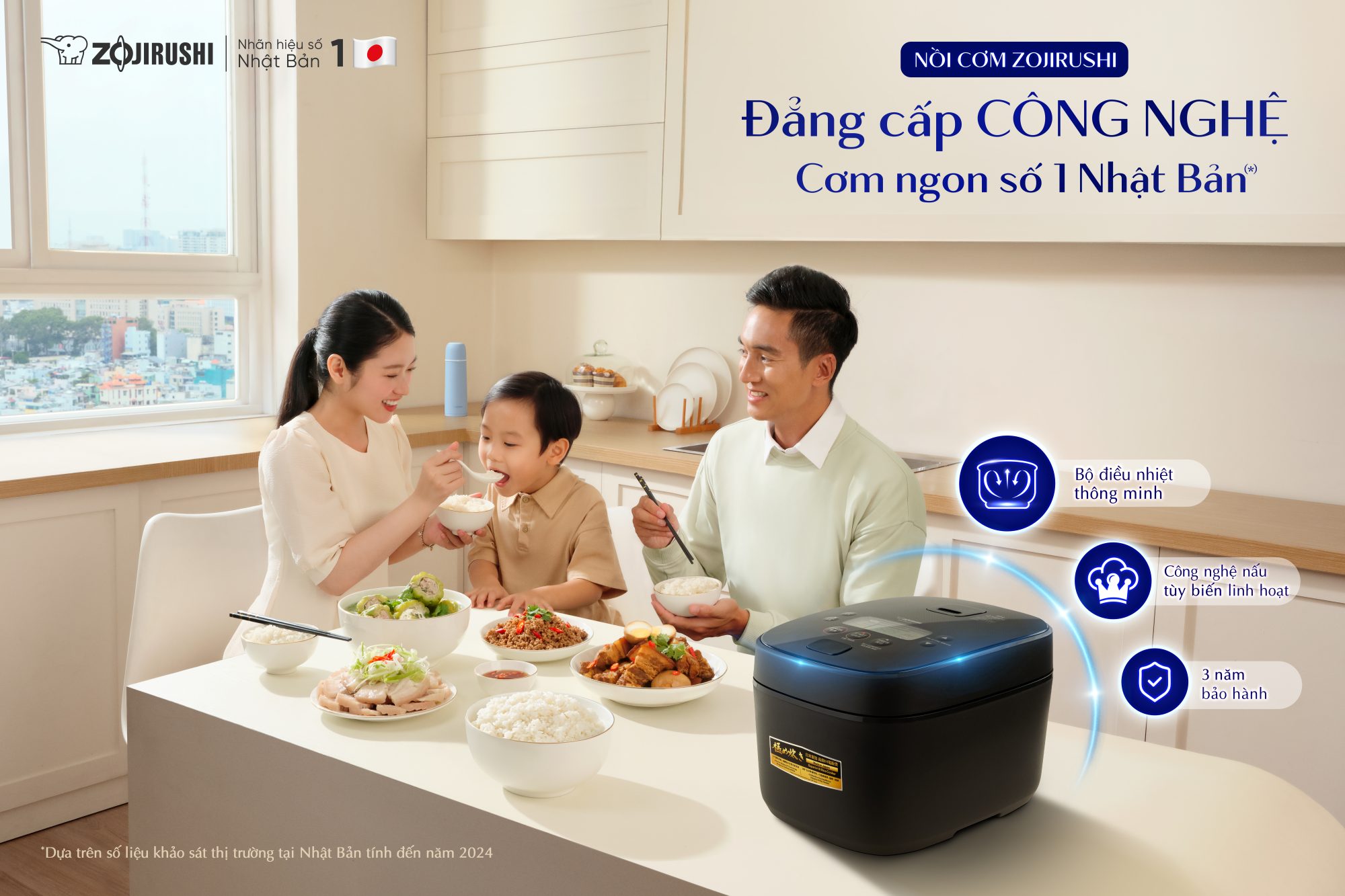 ZOJIROSHI – ảnh quảng cáo do WAH! Studio thực hiện